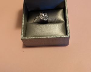 Princess cut Sterling Silver Simulated diamond ring